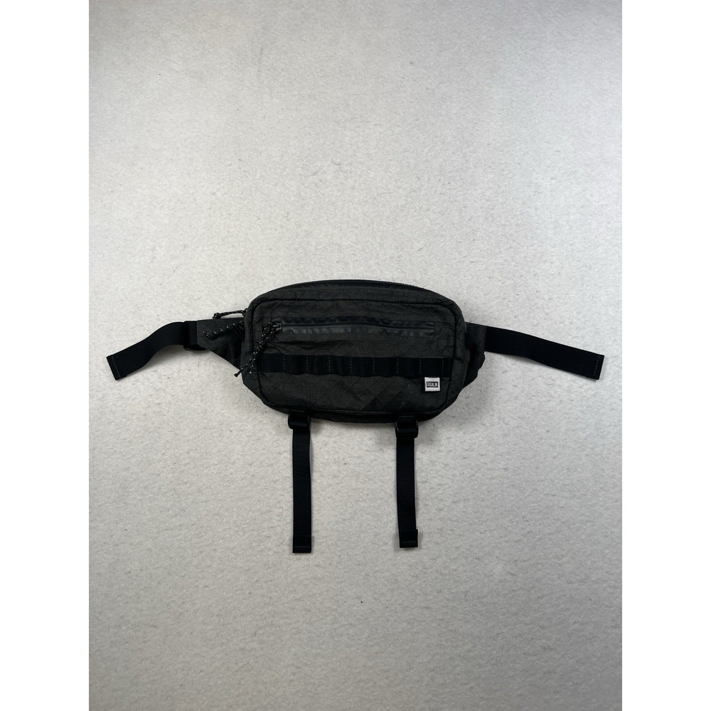 USED Dark Realm Black Ripstop Waist Bag Fanny Pack Sling Nice Condition